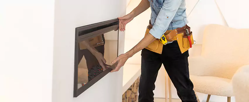 Metal Fireplace Installation in Cypress, California