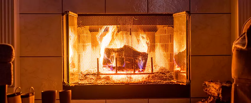 Mendota Hearth Landscape Fireplace Installation in Cypress, California