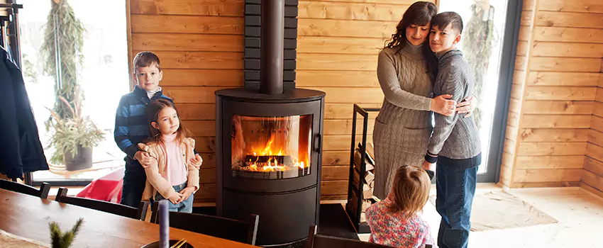 Morso Cast Iron Fireplace Insert Installation in Cypress, California