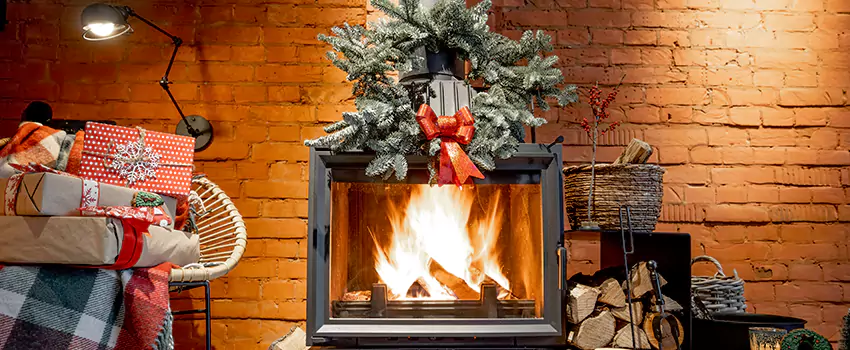 Travis Industries Linear Gas Fireplace Installation in Cypress, California