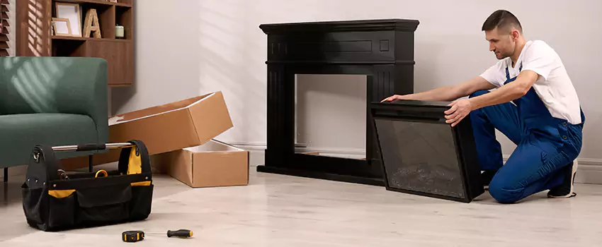 Old Rusted Metal Fireplace Repair And Replacement in Cypress, CA